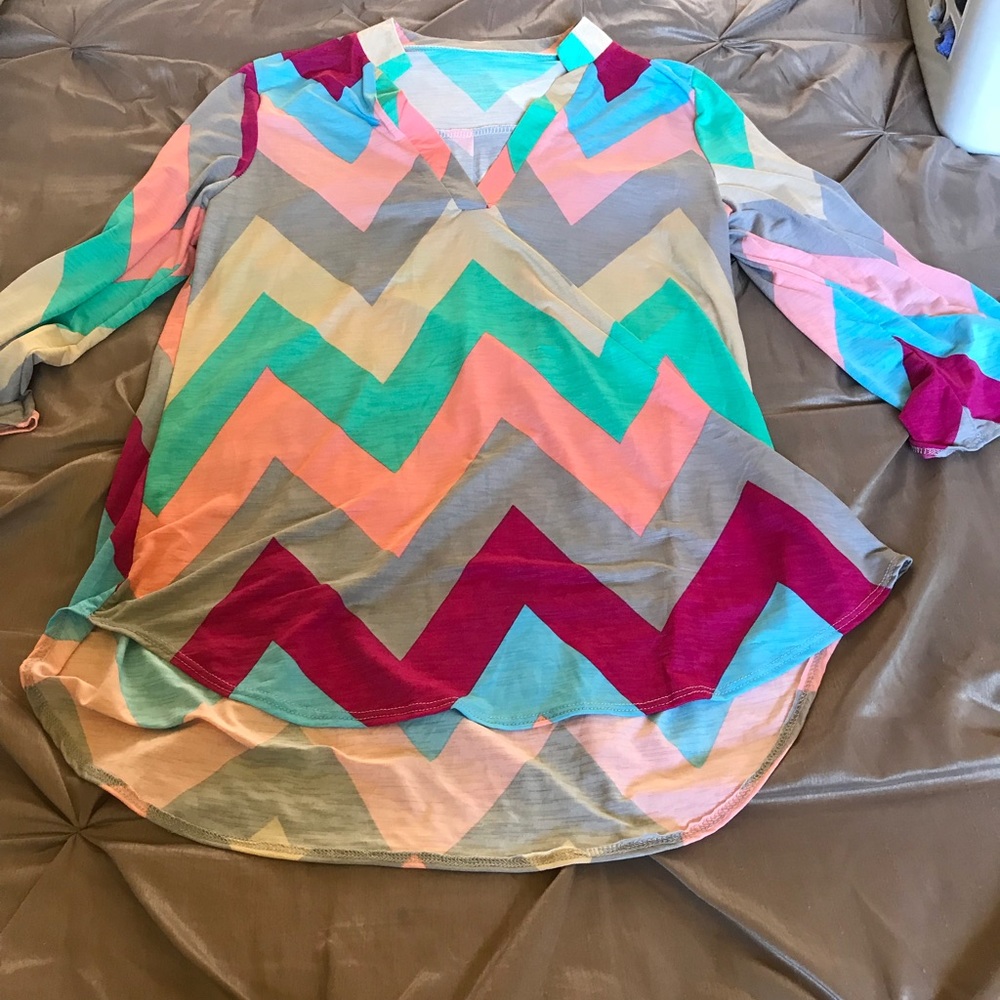 Fun zig zag print blouse